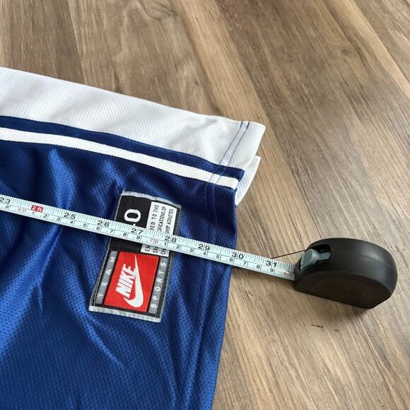 Vintage Nike Duke Basketball Tupac Jersey Men's Size 40 Stitched S/M Blue 20x30 - Picture 12 of 12